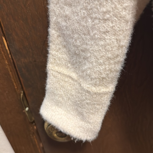 Jessica Simpson fuzzy button up collared sweater. - Picture 3 of 5